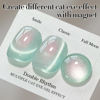 Picture of Double Rhythm 0.5 OZ Cat Eye Gel Polish with Magnet 15ML Holographic Glitter Shimmer Translucent Jelly Color Magnetic Nail Polish Salon DIY at Home (MC1005)
