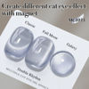 Picture of Double Rhythm 0.5 OZ Cat Eye Gel Polish with Magnet 15ML Holographic Glitter Shimmer Translucent Jelly Color Magnetic Nail Polish Salon DIY at Home (MC1035)