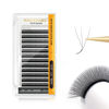 Picture of NAGARAKU 3D W Shape Eyelash Extension Supplies Natural Soft Volume 0.07mm LU curl 9mm Premade Fans Faux Mink Matte Black Cluster Easy Fanning False Lashes