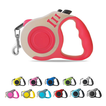 Picture of LIEVUIKEN Retractable Dog Leash Automatic Telescopic Tractor Dog Tape, Pet Tape 10/16 FT Durable and Convenient, with Non-Slip Handle, Suitable for Small and Medium-Sized Dogs