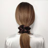 Picture of Sufermoe 12 Pcs Satin Silk Hair Scrunchies, 4.5 Inch Dark Brown Soft Hair Ties for Women and Girls, Hair Accessories for Different Hairstyles and Occasions