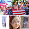 Picture of Go Ho Red White and Blue Body Glitter,USA Flag Pride Face Glitter,4th of July Outfits for Women Reflective Glitter Makeup,Holographic Long Lasting Chunky Sequins Glitter,Fourth of July Accessories