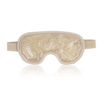 Picture of NEWGO Cooling Eye Mask Cold Eye Mask for Dry Eyes, Gel Eye Mask Ice Eye Mask Frozen Reusable Eye Ice Pack Cold Eye Compress for Dark Circles, Migraines, Eye Surgery, Skin Care (Champane)