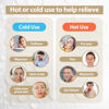 Picture of NEWGO Cooling Eye Mask Cold Eye Mask for Dry Eyes, Gel Eye Mask Ice Eye Mask Frozen Reusable Eye Ice Pack Cold Eye Compress for Dark Circles, Migraines, Eye Surgery, Skin Care (Champane)