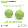 Picture of Champion Sports Colored Lacrosse Balls: Green Official Size Sporting Goods Equipment for Professional, College & Grade School Games, Practices & Recreation - NCAA, NFHS and SEI Certified - 2 Pack