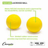 Picture of Champion Sports Colored Lacrosse Balls: Yellow Official Size Sporting Goods Equipment for Professional, College & Grade School Games, Practices & Recreation - NCAA, NFHS and SEI Certified - 2 Pack
