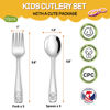 Picture of VITEVER 10-Piece Toddler Utensils, Kids Stainless Steel Silverware Set, Children Safe Forks and Spoons - Mirror Polished, Dishwasher Safe