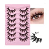 Picture of False Eyelashes Manga Anime Lashes Japanese Cosplay Spiky Lashes Mink Dramatic Thick Fake Eyelashes Extensions Doll Strip Lashes 7 Pairs Pack by EYDEVRO