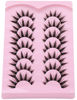 Picture of False Eyelashes Manga Anime Lashes Japanese Cosplay Spiky Lashes Mink Dramatic Thick Fake Eyelashes Extensions Doll Strip Lashes 7 Pairs Pack by EYDEVRO