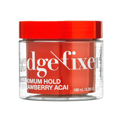 Picture of KISS COLORS & CARE Maximum Hold Edge Fixer, Non-Greasy Gel Formula Infused With Biotin B7, 24 Hour Hold, ‘Strawberry Acai’ Scented, 3.38 Fl. Oz. (100 ml)