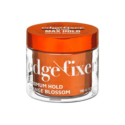 Picture of KISS COLORS & CARE 24 Hour Maximum Hold Scented Edge Fixer, Biotin B7 Infused, All Hair Types, Non-Greasy Gel, No Flaking, 100 mL (3.38 US fl. oz.) - Orange Blossom Scent