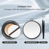 Picture of MIYADIVA 30X Magnifying Mirror, Small Magnifying Mirror with Suction Cup and Tweezers, As a Travel Magnifying Mirror, Compact Mirror Set for Plucking Eyebrows 3.5 Inches