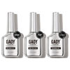 Picture of GAOY Gel Top Coat, Blooming Gel and Base Coat Set, 3 Pcs 16ml Clear Glossy No Wipe Combination for UV Light Cure Gel Nail Polish