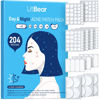 Picture of LitBear Acne Pimple Patches- Day and Night 6 Sizes 204 Dots Thin & Thick Hydrocolloid Patches with Witch Hazel, Tea Tree & Calendula Oil, Extra Adhesion for Face Zit Patch Dots