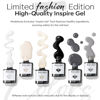 Picture of modelones White Black Gel Nail Polish Set - 6 Colors Black Milky White Neutral Nude Grey Glitter Spring Gel Nail Polish Kit Soak Off Nail Lamp Gel Kit Gel Nail Art Vday Gift for Women