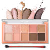 Picture of Erinde 10 Colors Eyeshadow Palette Makeup - Matte Shimmer Glitter Eye Shadow, Ultra-Blendable, High Pigmented, Naturing-Looking, Neutral Nude Eyeshadow Pallet with Professional Brush, Peach Color