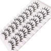 Picture of Losha Lashes Manga Lashes Natural Look Wispy False Eyelashes with Clear Band 10 Pairs Faux Mink Lashes Look Like Individual Cluster Lashes (Demon)