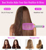 Picture of Detangling Brush Boar Bristle Hairbrush for Adult & Kids Wet or Dry Hair - KTKUDY Detangler Hair brush Getting Knots Out without Pain - Adds Shine and Makes Hair Healthier Purple
