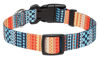 Picture of Mihqy Dog Collar with Bohemia Floral Tribal Geometric Patterns - Soft Ethnic Style Collar Adjustable for Small Medium Large Dogs（Bohemian Orange,M）