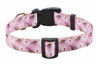 Picture of Mihqy Dog Collar with Bohemia Floral Tribal Geometric Patterns - Soft Ethnic Style Collar Adjustable for Small Medium Large Dogs (Pink White Flower,M)