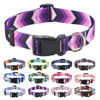Picture of Mihqy Dog Collar with Bohemia Floral Tribal Geometric Patterns - Soft Ethnic Style Collar Adjustable for Small Medium Large Dogs(Purple Arrow,M)