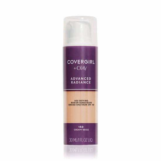 Picture of COVERGIRL Advanced Radiance Age Defying Foundation Makeup Creamy Beige, 1 oz