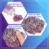 Picture of MEICOLY Chameleon Purple Body Glitter,Chunky Glitter Face Paint,Color Changing Mermaid Face Glitter Gel,Holographic Glitter Sequin for Face Body Hair,Halloween Festival Party Glitter Makeup,50ml