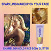 Picture of MEICOLY Chameleon Gold Body Glitter,Chunky Glitter Face Paint,Color Changing Mermaid Face Glitter Gel,Holographic Glitter Sequin for Face Body Hair,Halloween Festival Party Glitter Makeup,50ml