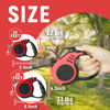 Picture of LIEVUIKEN Retractable Dog Leash Automatic Telescopic Tractor Dog Tape, Pet Tape 10/16 FT Durable and Convenient, with Non-Slip Handle, Suitable for Small and Medium-Sized Dogs Red
