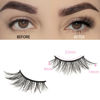 Picture of FARRED Half Lashes Natural Look Short Eyelashes Cat Eye Lash Fluffy Natural Lashes Wispy False Eyelash 14 Pairs Faux Mink Strip Eye Lashes Pack for Daily Makeup (F15 | 9-14mm)