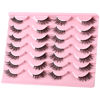Picture of FARRED Half Lashes Natural Look Short Eyelashes Cat Eye Lash Fluffy Natural Lashes Wispy False Eyelash 14 Pairs Faux Mink Strip Eye Lashes Pack for Daily Makeup (F15 | 9-14mm)
