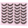 Picture of FARRED Mink Lashes Fluffy Eyelashes Natural Look Short Wispy Eye lash Natural False Eyelash 14 Pairs Faux Mink Strip Lashes Pack for Daily Makeup (F6 | 11-17mm)