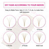 Picture of Volume Eyelash Extensions Easy Fan Lashes 0.07 C Curl Eyelash Volume Extensions Faux Mink Self Blooming Colored Lash Extensions (Blond 0.07-C, 8-14mm)