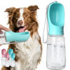 Picture of Kalimdor Dog Water Bottle, Leak Proof Portable Puppy Water Dispenser with Drinking Feeder for Pets Outdoor Walking, Hiking, Travel, Food Grade Plastic (19oz Blue)