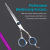 Picture of COOLALA Stainless Steel Hair Cutting Scissors 6.5 Inch Hairdressing Razor Shears Professional Salon Barber Haircut Scissors, One Comb Included, Home Use for Man Woman Adults Kids Babies