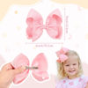 Picture of CÉLLOT 20PCS Big 6 Inch Hair Bows for Girls Grosgrain Ribbon Bow Toddler Back to School Hair Accessories with Alligator Clips for Toddlers Schoolgirls Kids Teens