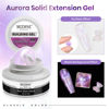 Picture of MIZHSE Solid Builder Gel for Nails - 30g/1oz Purple Mermaid Hard Gel for Nails 3D Nail Gel with Nail Forms 3D Sculpting Pen Soak off U V Nail Builder Gel for Nail Extension 3D Nail Art Women