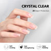Picture of GAOY 2 Pcs 16ml Clear Builder Gel for Nails, Nail Strengthener in a Bottle, Nail Extension Hard Gel, Soak Off Long Lasting UV Gel, Base Coat Top Coat Needed