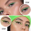Picture of Kaely 2Pcs Light Dark Green Gel Eyeliner Pencils Set,Waterproof Color Colored Eye Liner Crayon,Cat Eye Stencil Gothic Halloween Makeup,Face Paint Eye Black Stick,delineadores de colores para ojos