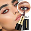 Picture of Kaely 2Pcs Black Brown Gel Eyeliner Pencil,Natural Black Eyeliner Cream Waterproof Smudge Proof,Eye Liner Black Smokey Eyeshadow Palette Stick,Goth Halloween Makeup,delineador de ojos contra el agua