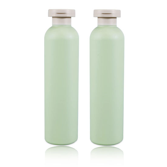Picture of UMETASS 13.5oz Squeeze Bottles with Flip Cap, Refillable Plastic Travel Bottles for Creams, Lotion, Shampoo, Conditioner (2 Pcs)