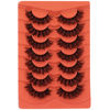 Picture of Natural False Eyelashes Wispy Lashes 17mm Eyelashes that Look Like Lash Extensions 7 Pairs Volume Eye Lashes Multipack by Focipeysa