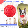 Picture of DISSKNIC Indestructible Squeaky Dog Balls for Aggressive Chewers, Interactive Dog Toys for Aggressive Chewers for Relieving Anxiety, Dog Chew Toy Balls for Small Medium Large Dogs, Outdoor Dog Toys