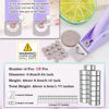 Picture of Light Purple Nail Clippers with Magnets Sizers for Acrylic Nails, Artificial Fake Nail False Nail Tip Cutter Trimmer Manicure Pedicure Sharp Blade Clip Tool for Salon Home Art Beauty
