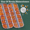 Picture of TINKRSTUFF Resin Rhinestones for Crafting with B7000 Jewelry Glue, 2 Boxes Orange Flatback Crystals with 3Pcs 10ml Glue for Bedazzling Crafts DIY Nail Art Makeup，Non Hotfix Gems for Clothing Shoes