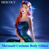 Picture of MEICOLY Chameleon Green Body Glitter,Chunky Glitter Face Paint,Color Changing Mermaid Face Glitter Gel,Holographic Glitter Sequin for Face Body Hair,Halloween Festival Party Glitter Makeup,50ml