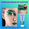Picture of MEICOLY Chameleon Green Body Glitter,Chunky Glitter Face Paint,Color Changing Mermaid Face Glitter Gel,Holographic Glitter Sequin for Face Body Hair,Halloween Festival Party Glitter Makeup,50ml