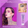 Picture of MEICOLY Chameleon Light Purple Body Glitter,Chunky Face Glitter Paint,Color Changing Mermaid Face Glitter Gel,Holographic Glitter Sequin for Face Body Hair,Festival Party Cheer Glitter Makeup,50ml