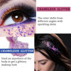 Picture of MEICOLY Chameleon Light Purple Body Glitter,Chunky Face Glitter Paint,Color Changing Mermaid Face Glitter Gel,Holographic Glitter Sequin for Face Body Hair,Festival Party Cheer Glitter Makeup,50ml