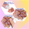 Picture of MEICOLY Chameleon Colorful Body Glitter,Chunky Glitter Face Paint,Color Changing Mermaid Face Glitter Gel,Holographic Glitter Sequin for Face Body Hair,Halloween Festival Party Glitter Makeup,50ml